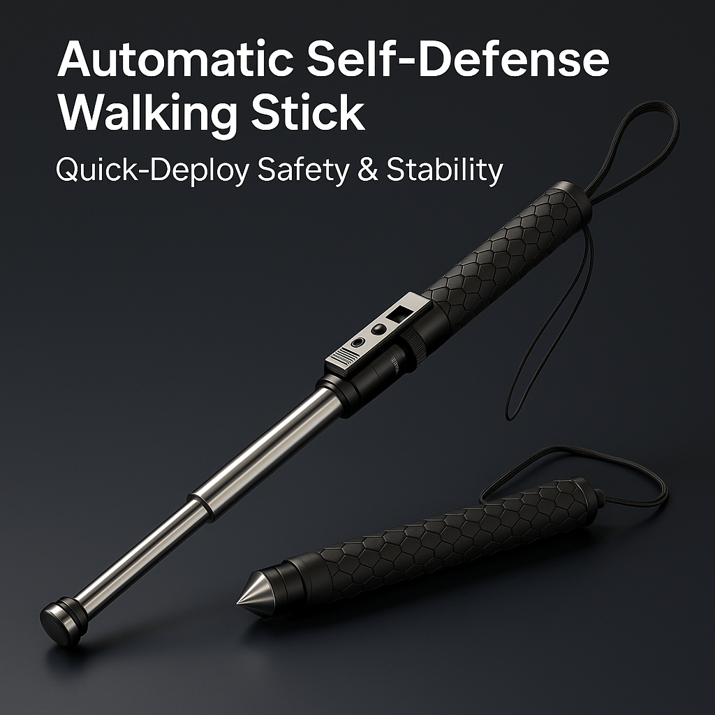 Self-Defense Walking Stick with Stability Support