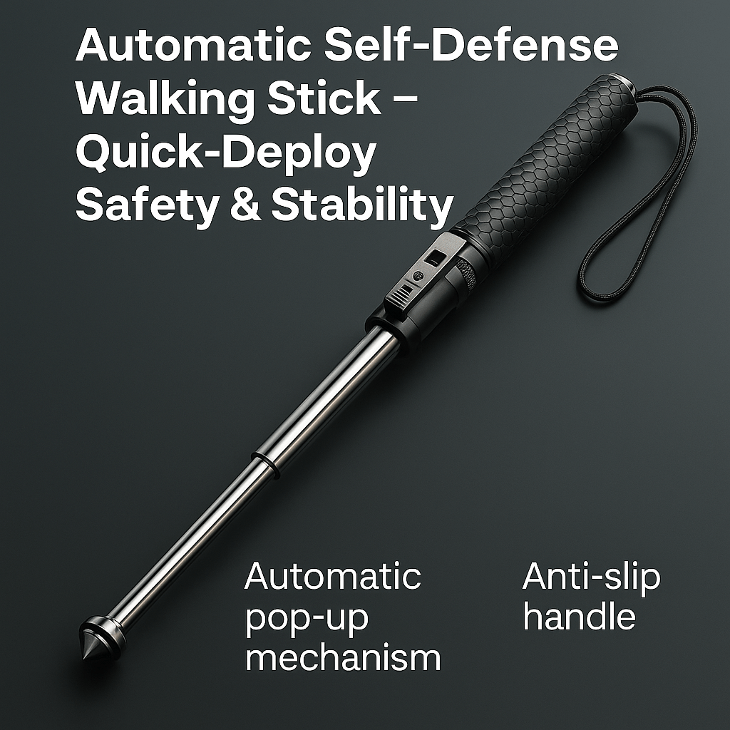 Self-Defense Walking Stick with Stability Support