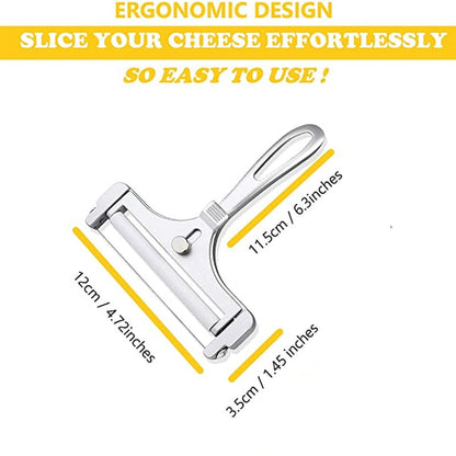 Adjustable Thickness Cheese Cutter – Kitchen Tool in Aluminum Alloy