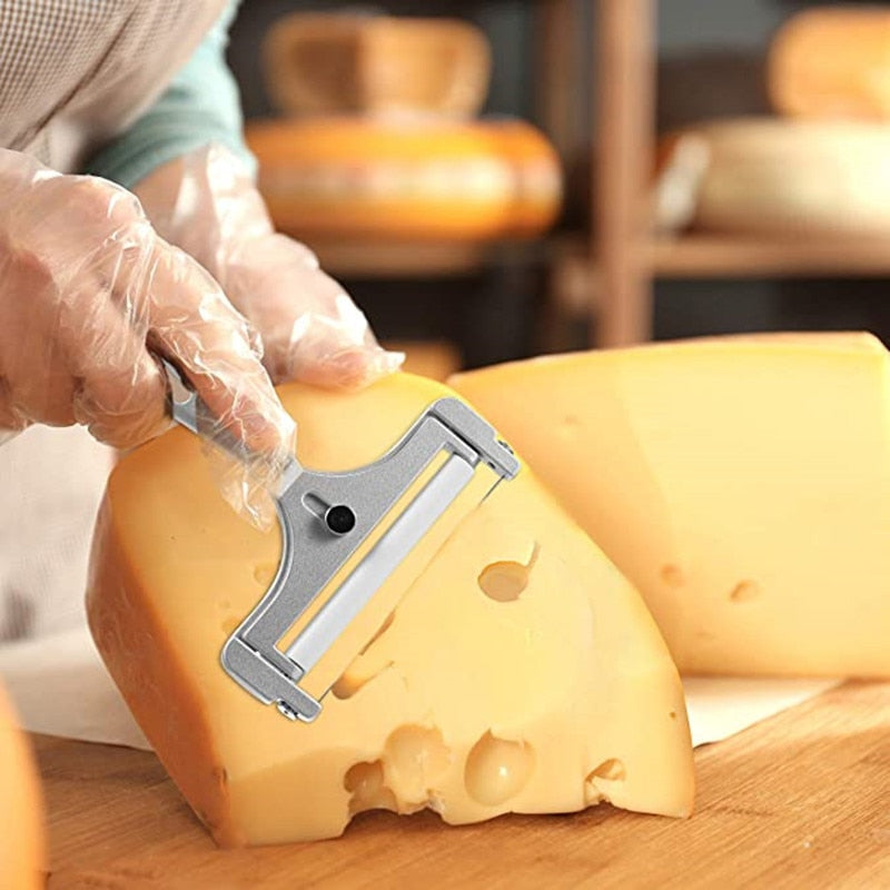 Adjustable Thickness Cheese Cutter – Kitchen Tool in Aluminum Alloy