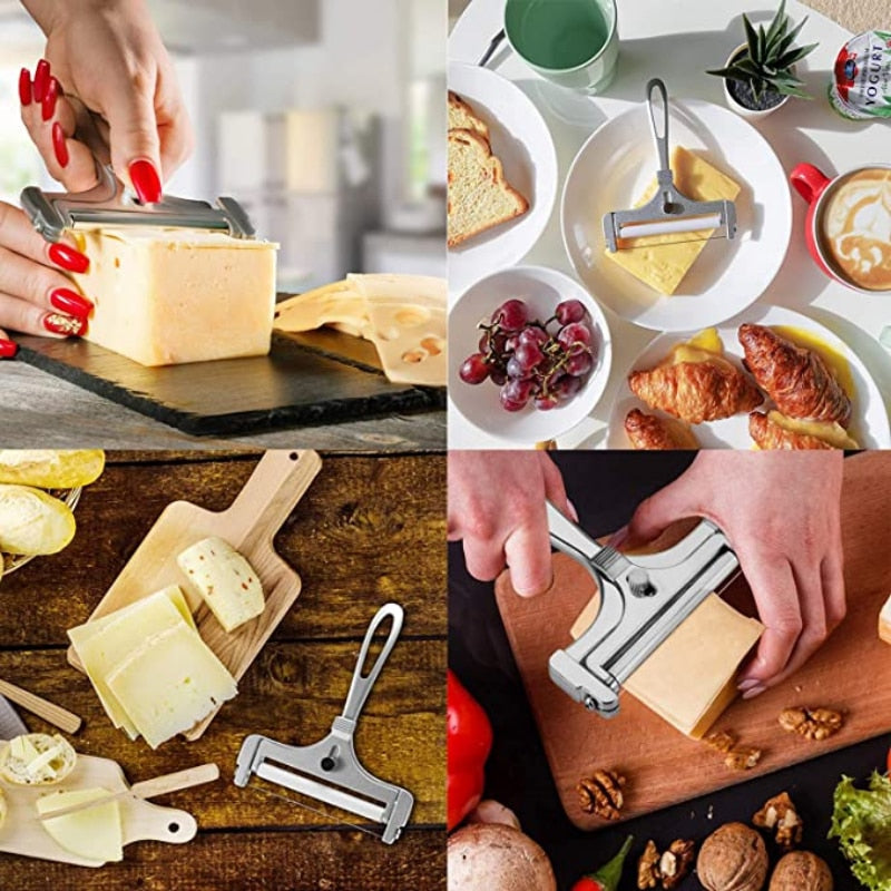 Adjustable Thickness Cheese Cutter – Kitchen Tool in Aluminum Alloy