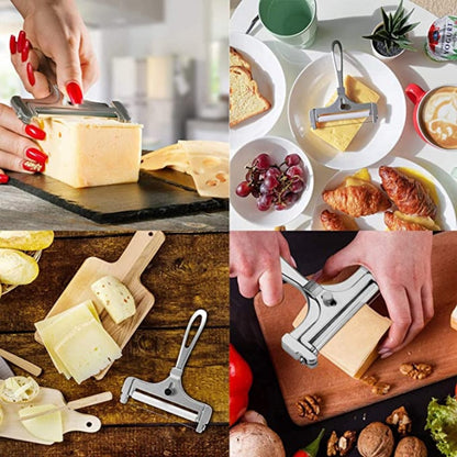 Adjustable Thickness Cheese Cutter – Kitchen Tool in Aluminum Alloy