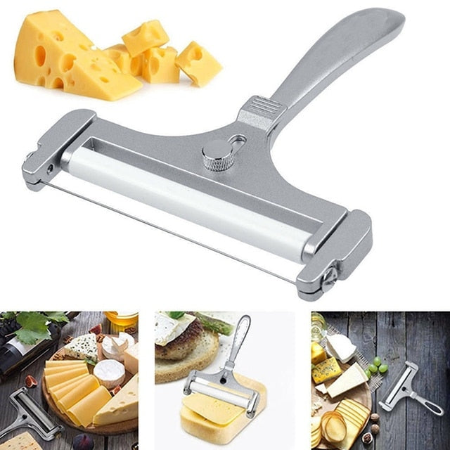 Adjustable Thickness Cheese Cutter – Kitchen Tool in Aluminum Alloy