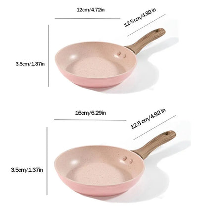 Non-Stick Medical Stone Frying Pan - Aluminum Cookware for Kitchen