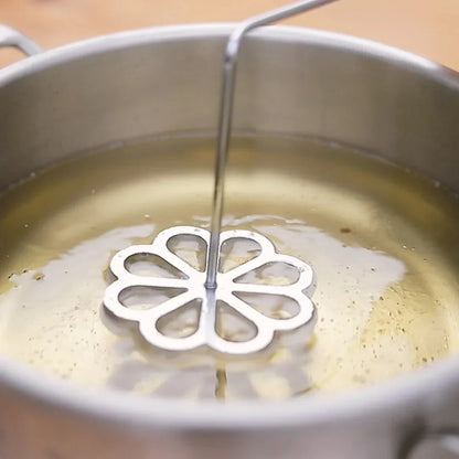 Funnel Cake Ring Molds – Aluminum Swedish Rosette Waffle Maker