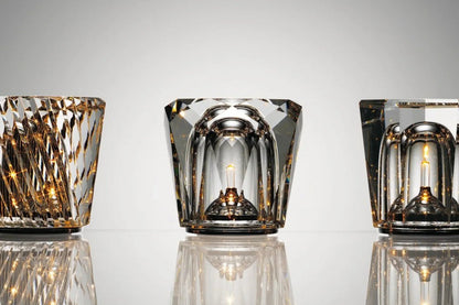 Rechargeable Crystal Table Lamp with Diamond Design - Luxe Edition