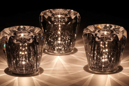 Rechargeable Crystal Table Lamp with Diamond Design - Luxe Edition
