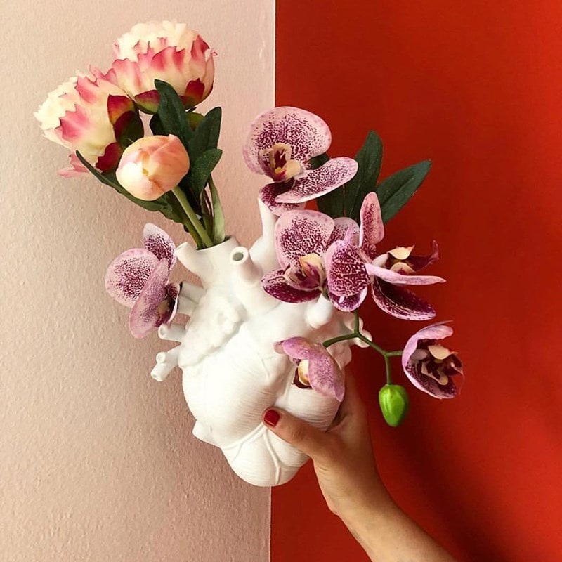 Artistic Heart-Shaped Vase for Bold Home Decor