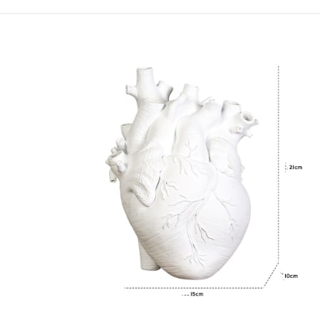 Artistic Heart-Shaped Vase for Bold Home Decor