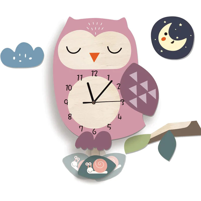 Kids' Animal Themed Wall Clock – Playful Decor for Children's Rooms