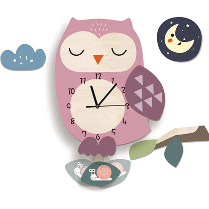 Kids' Animal Themed Wall Clock – Playful Decor for Children's Rooms