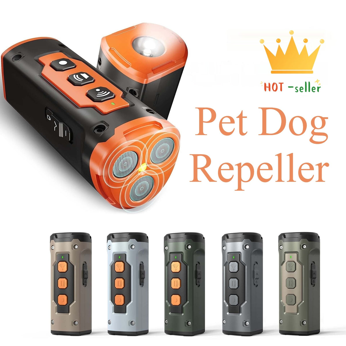 Behavior Control Canine Device with LED Light and Training Sounds