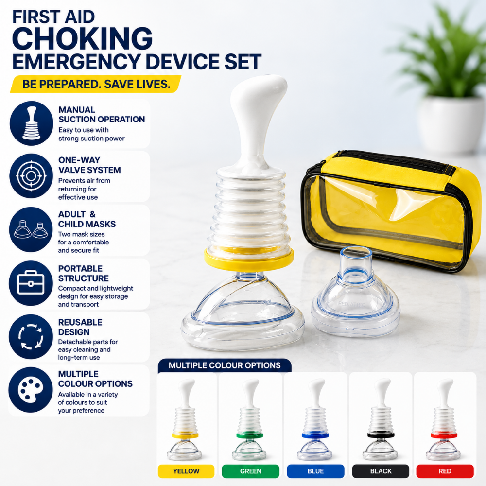 Emergency Airway Relief Kit with Dual Masks for All Ages