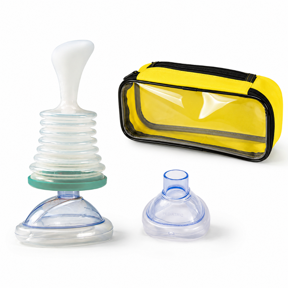Emergency Airway Relief Kit with Dual Masks for All Ages