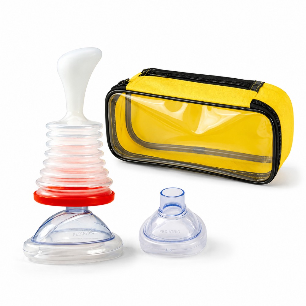 Emergency Airway Relief Kit with Dual Masks for All Ages