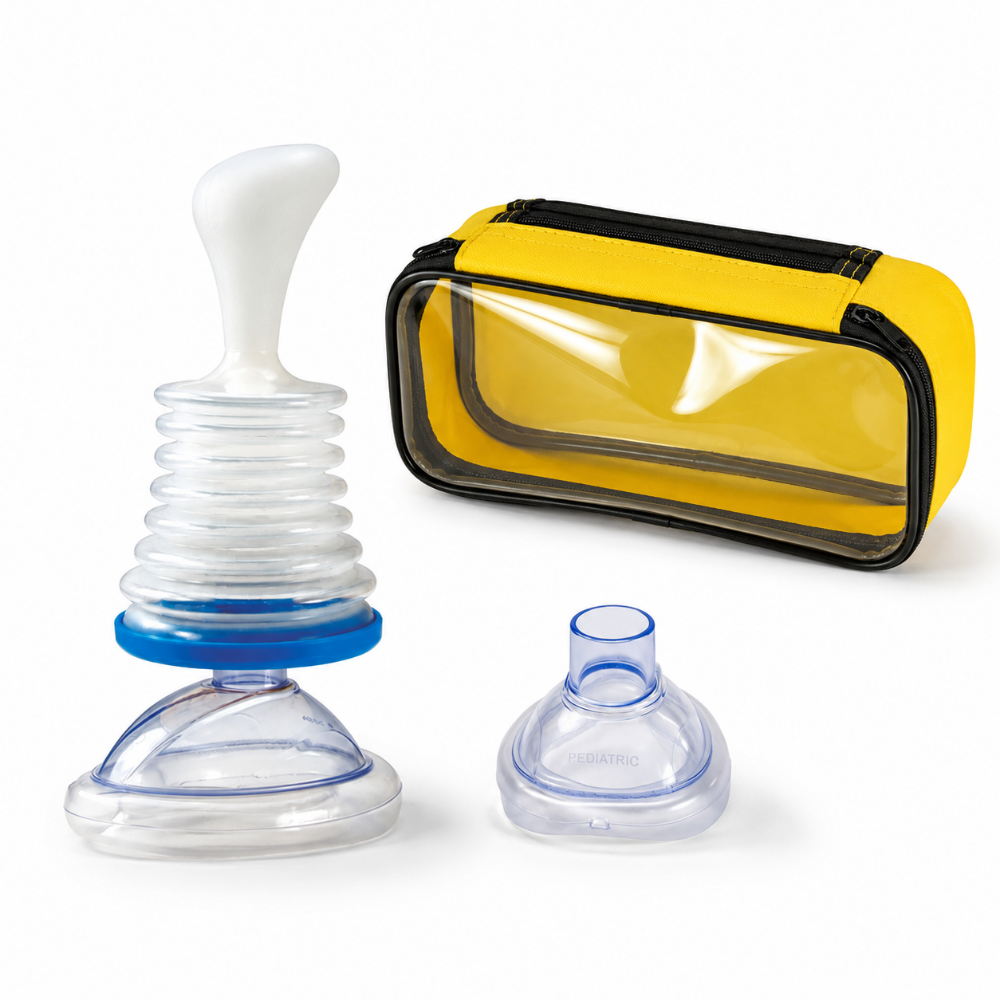 Emergency Airway Relief Kit with Dual Masks for All Ages