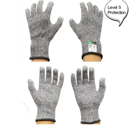 Cut-Resistant Safety Gloves - 5 Degree Anti-Cut and Puncture Protection