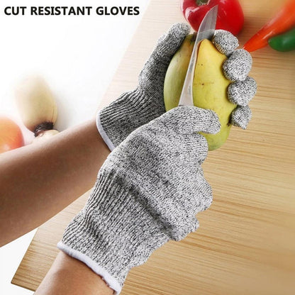 Cut-Resistant Safety Gloves - 5 Degree Anti-Cut and Puncture Protection