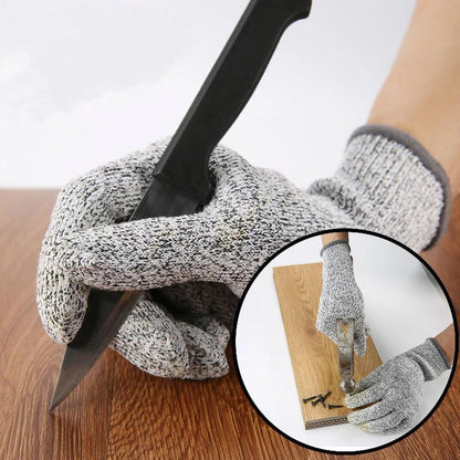 Cut-Resistant Safety Gloves - 5 Degree Anti-Cut and Puncture Protection