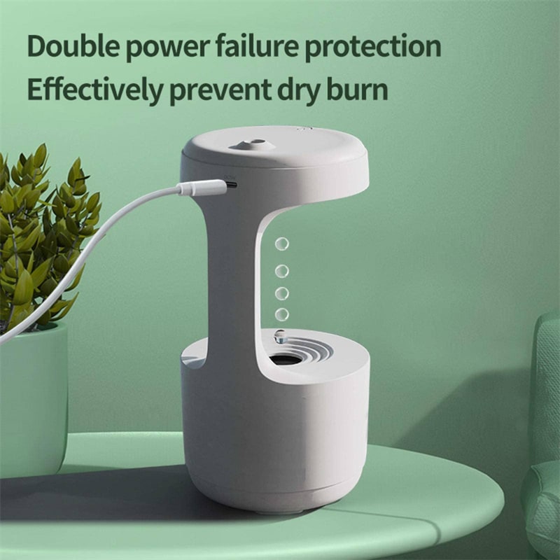 Floating Mist Humidifier with LED Time Display and High Capacity