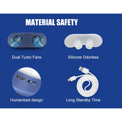 Rechargeable Nasal Dilator for Snoring and Sleep Apnea Relief