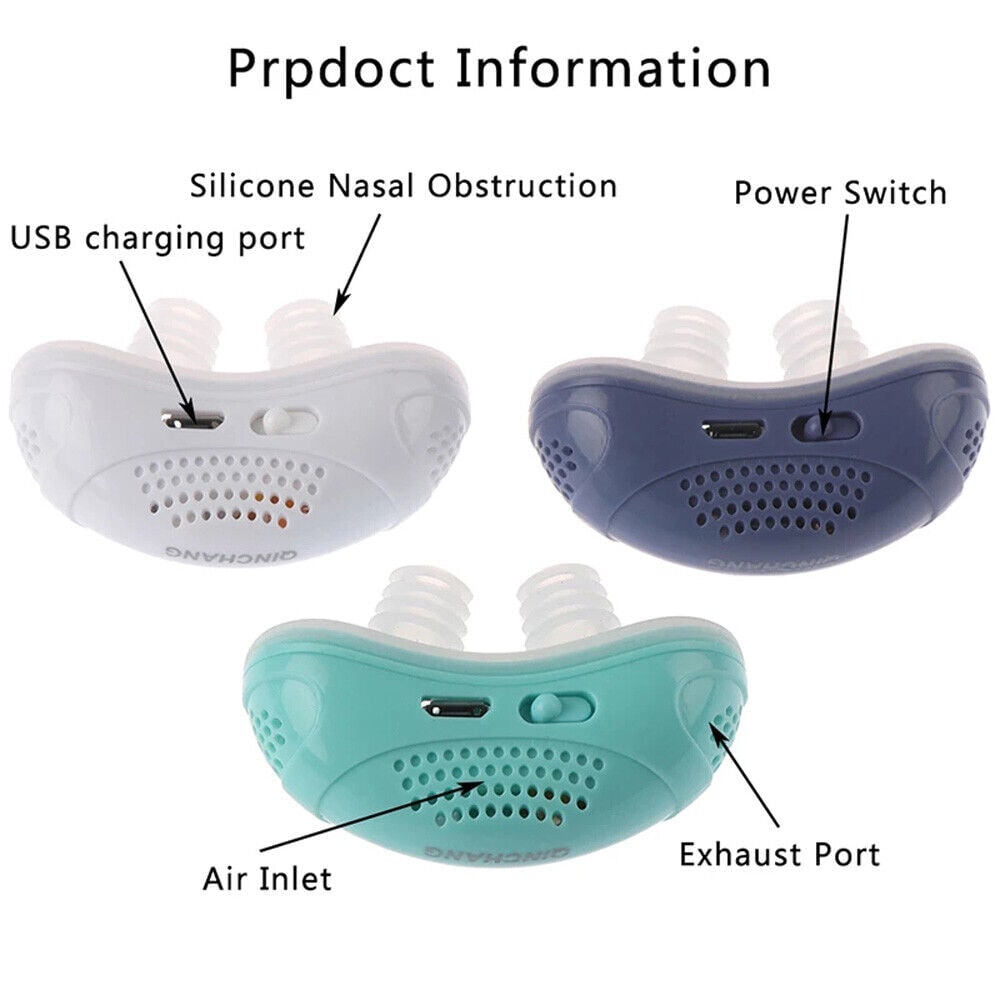 Rechargeable Nasal Snoring Relief Device for Peaceful Sleep