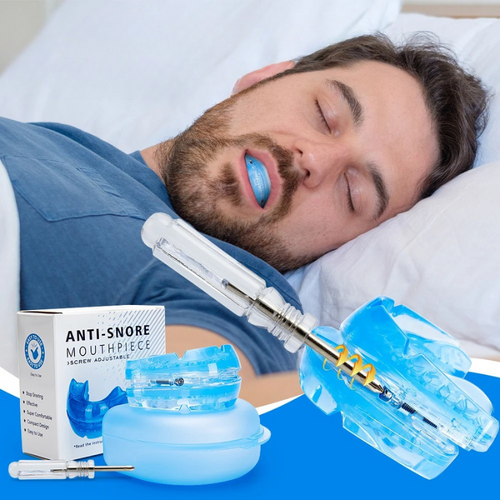 Customizable Snoring Relief Mouthpiece with Case & Tool