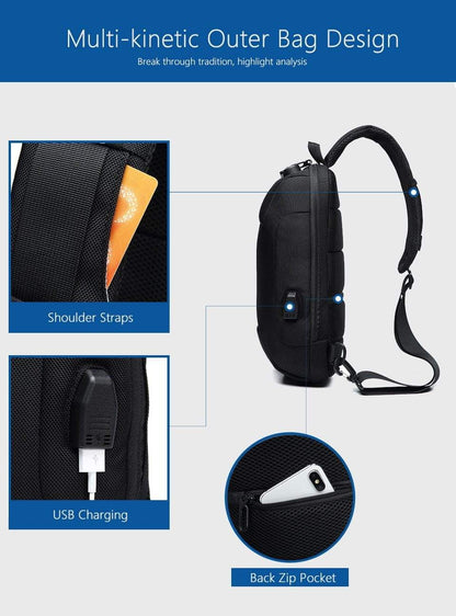 Secure & Waterproof Everyday Crossbody Backpack