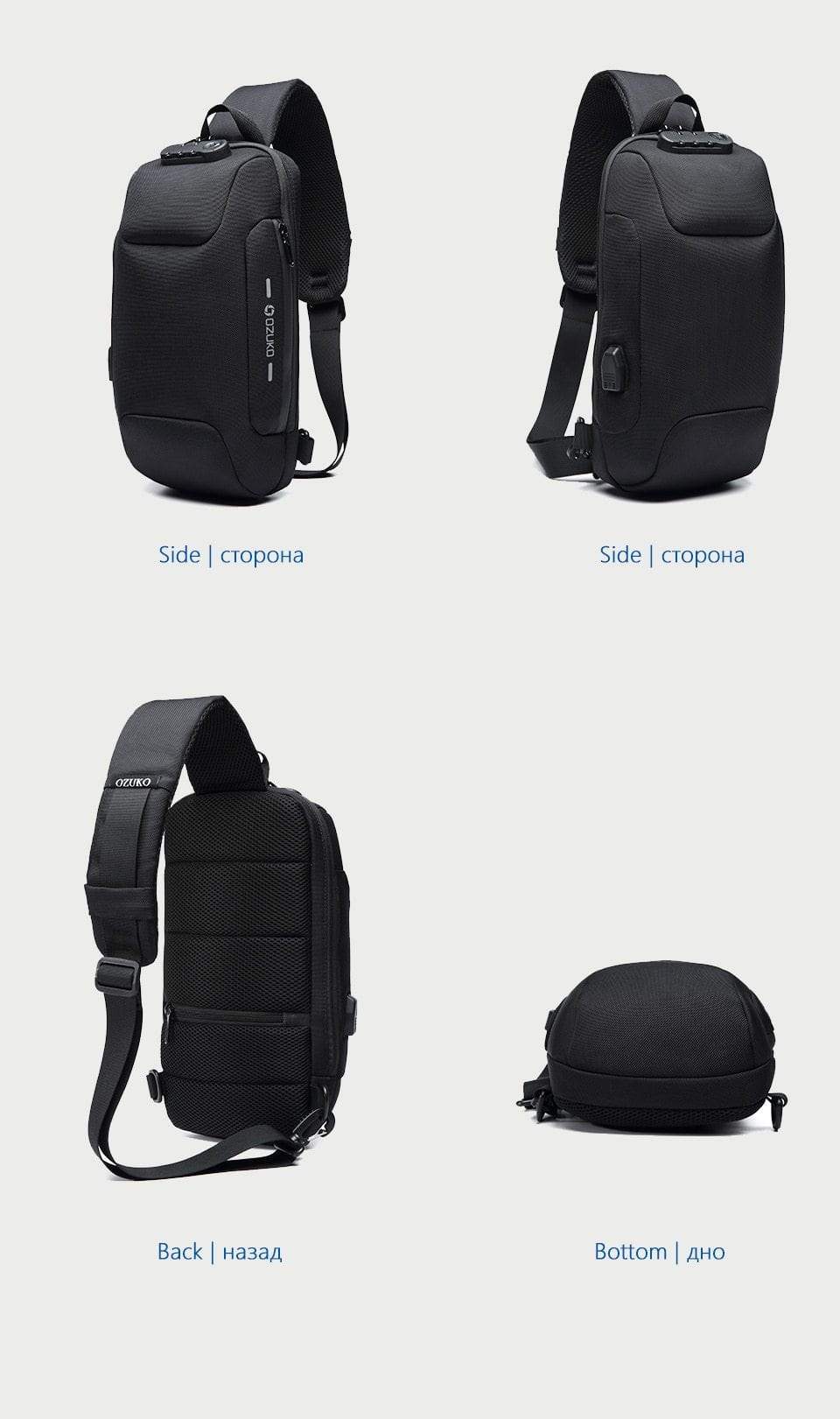 Secure & Waterproof Everyday Crossbody Backpack