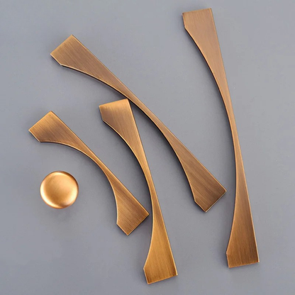 Vintage Cabinet Pulls and Drawer Knobs in Antique Brass Finish