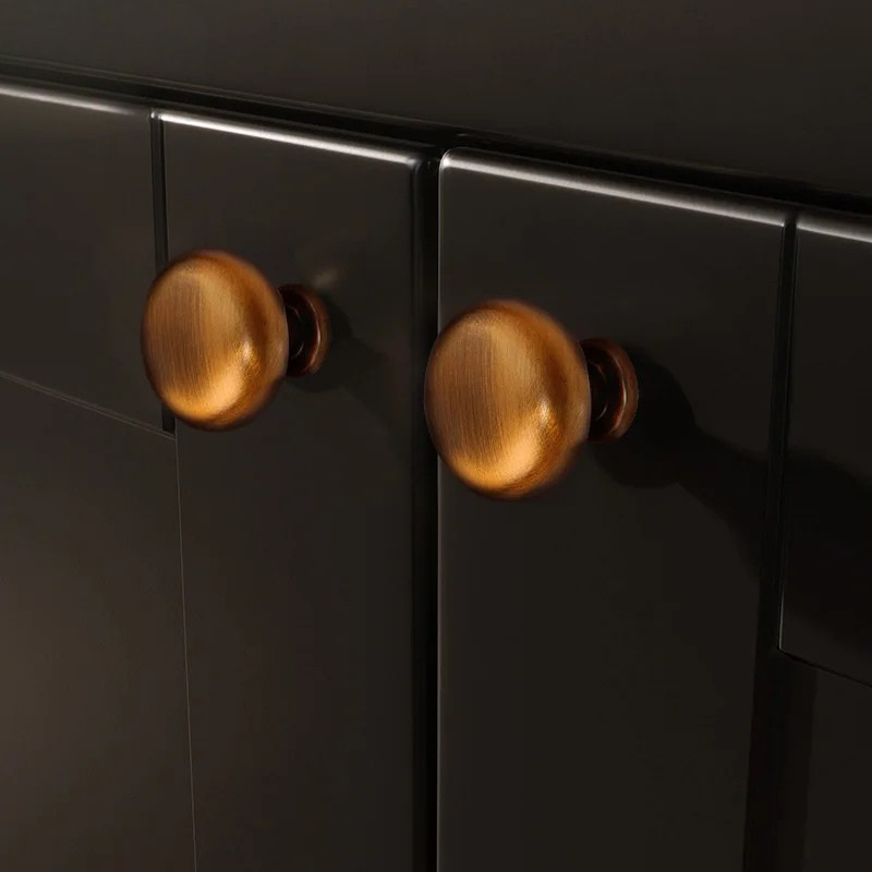 Vintage Cabinet Pulls and Drawer Knobs in Antique Brass Finish