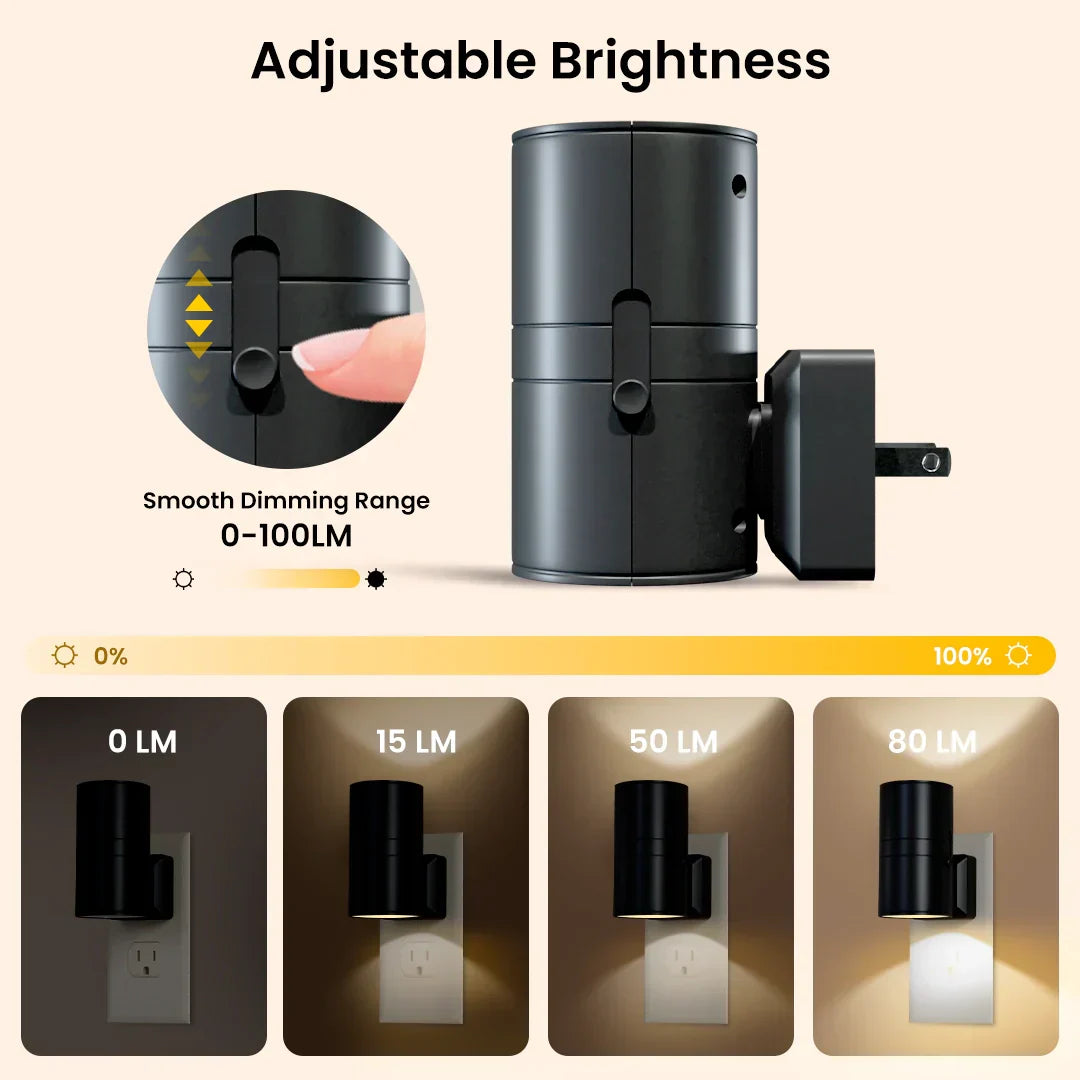 Dimmable LED Night Light with Sensor | Stylish Design & Energy Efficient