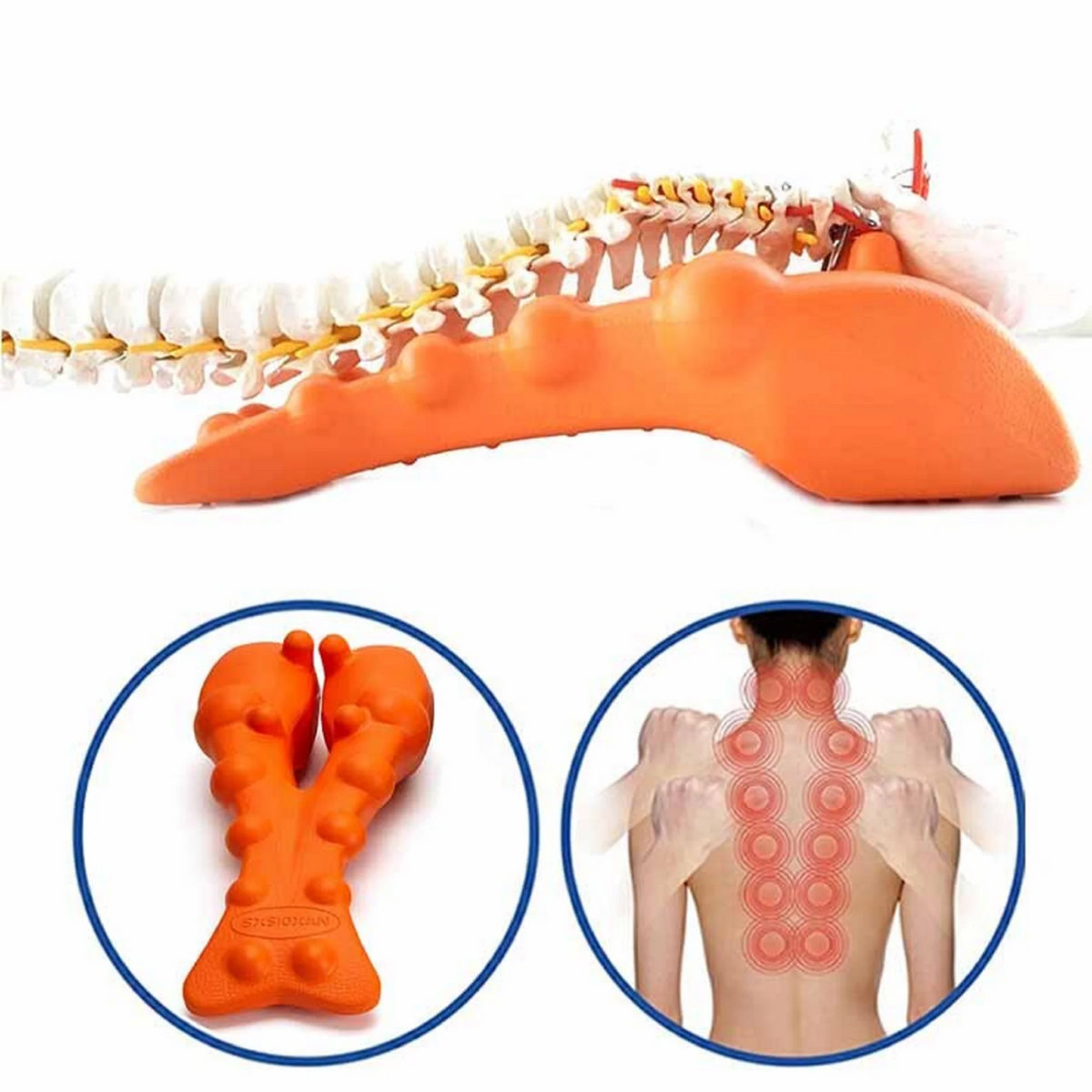 Cervical and Neck Massage Device with Stretchable Design