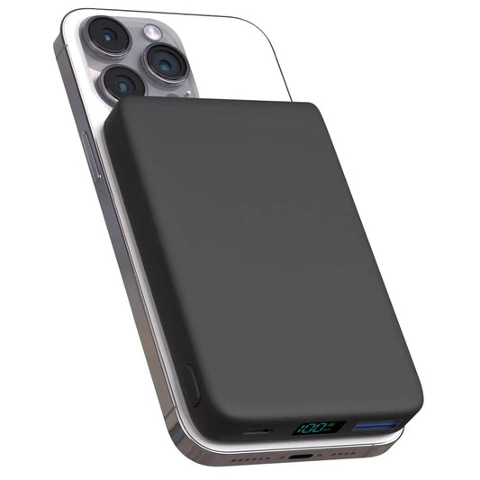 Compact Magnetic Wireless Charger – Strong Power Bank for Smartphones