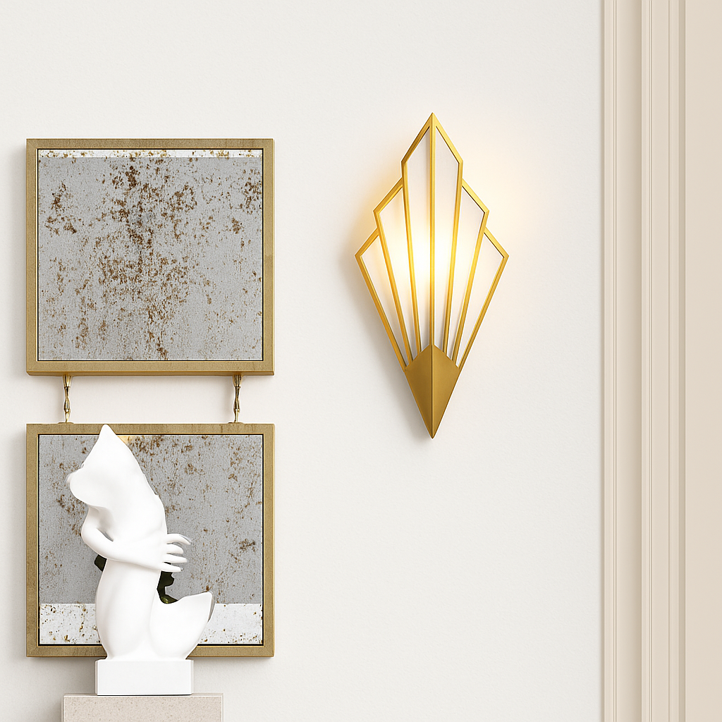 Wall-Mounted LED Design Sconce in Colored Metal