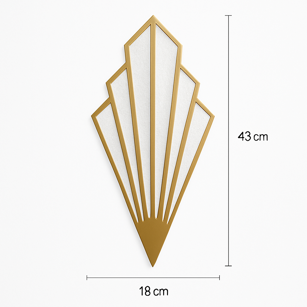 Wall-Mounted LED Design Sconce in Colored Metal