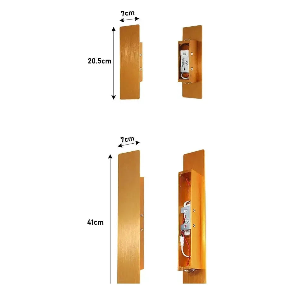 Modern Outdoor LED Wall Light – Aluminum Fixture