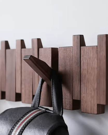 Wooden Wall Hooks - Chic Storage Solution with Elegant Design