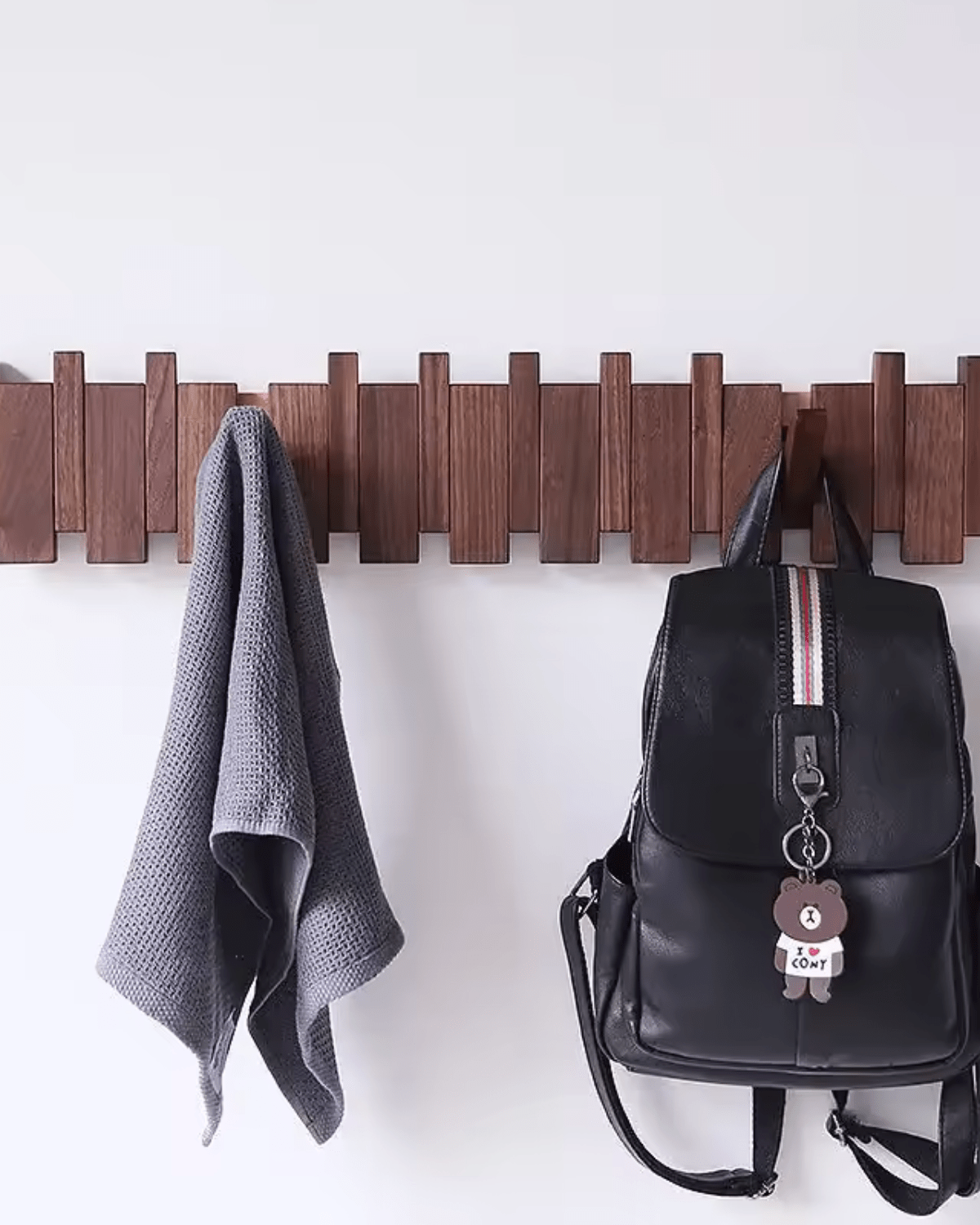 Wooden Wall Hooks - Chic Storage Solution with Elegant Design