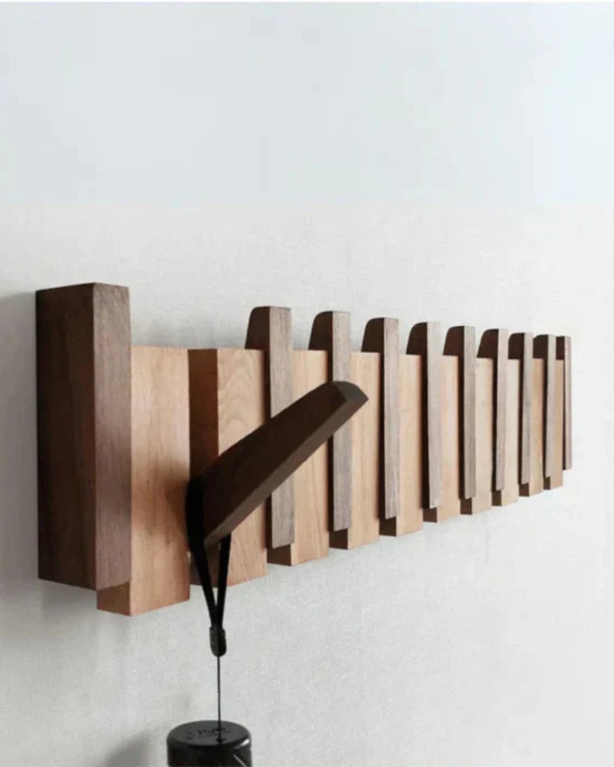 Wooden Wall Hooks - Chic Storage Solution with Elegant Design
