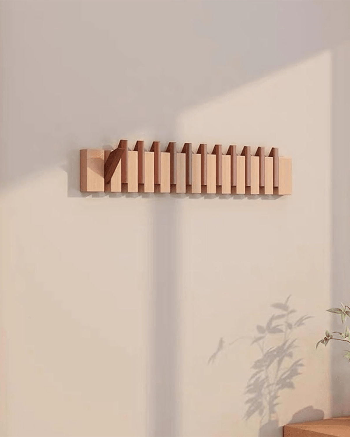 Wooden Wall Hooks - Chic Storage Solution with Elegant Design