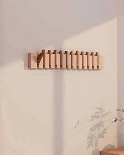 Wooden Wall Hooks - Chic Storage Solution with Elegant Design