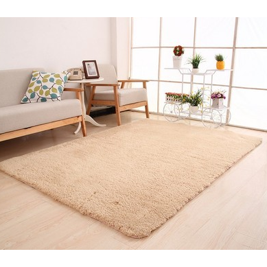 Luxurious Soft Shag Area Rug – Modern Comfort in Black & White 8x10