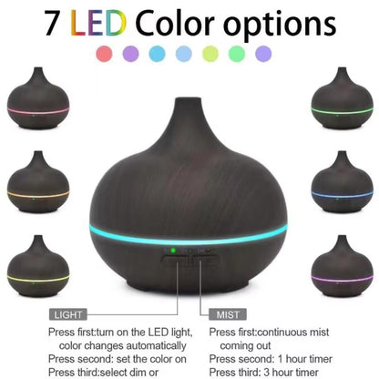 Wood-Look Aroma Diffuser – 500 ml Capacity