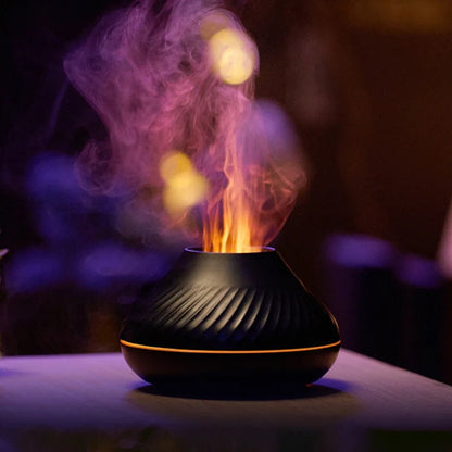LED Flame Effect Essential Oil Diffuser