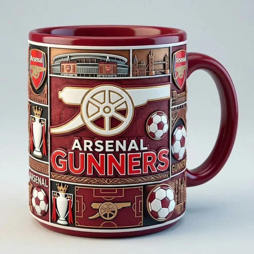 Ceramic Soccer Mug with 3D Stadium Design - 350ml