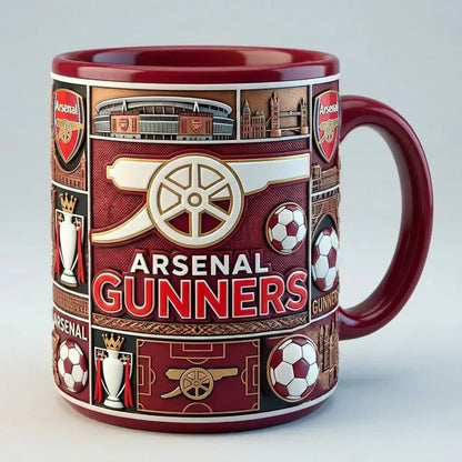 Ceramic Soccer Mug with 3D Stadium Design - 350ml