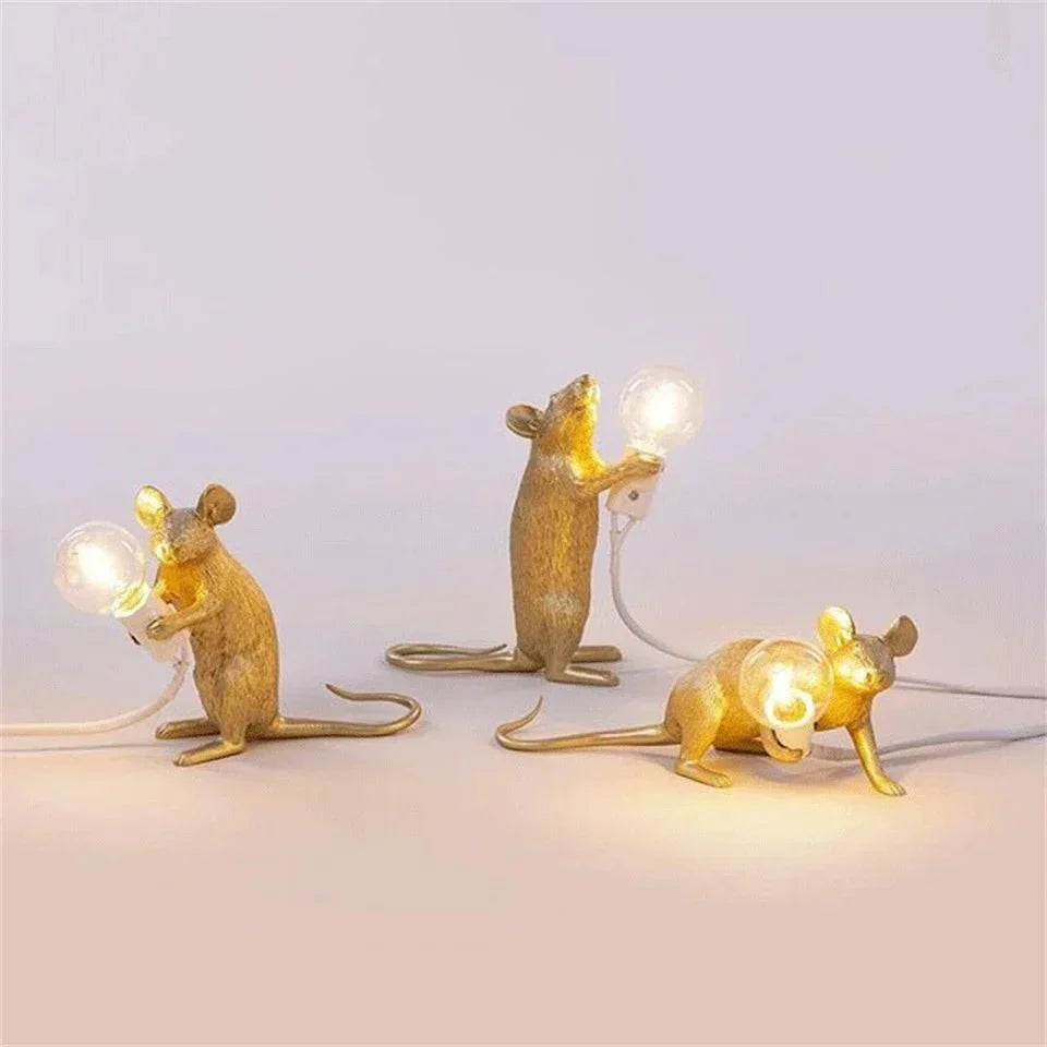 Whimsical Rodent LED Table Lamp – Stylish Functionality for Any Room