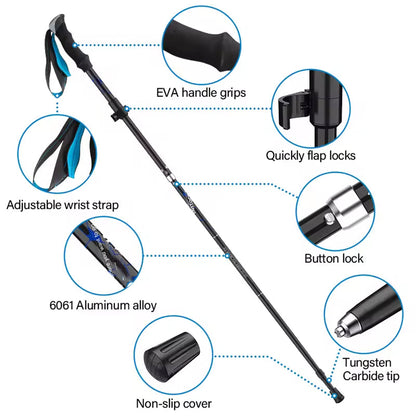 Adjustable Hiking Poles for Outdoor Adventures