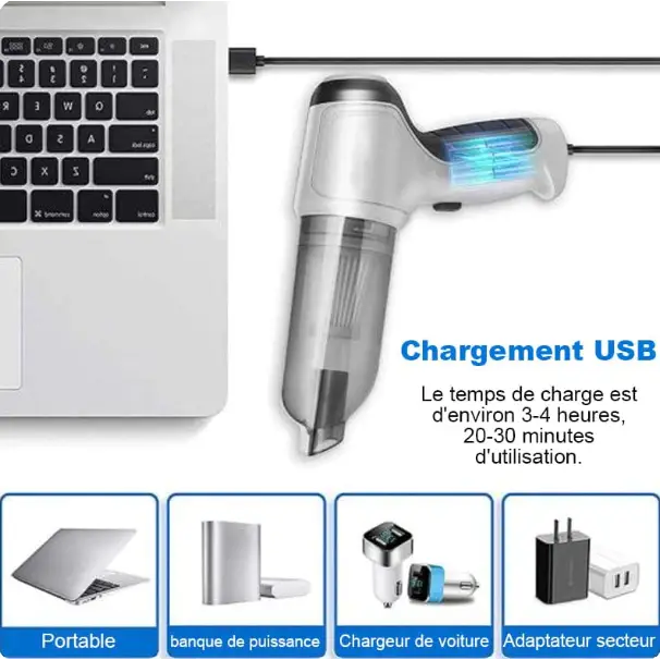 Powerful Wireless Car Vacuum Cleaner